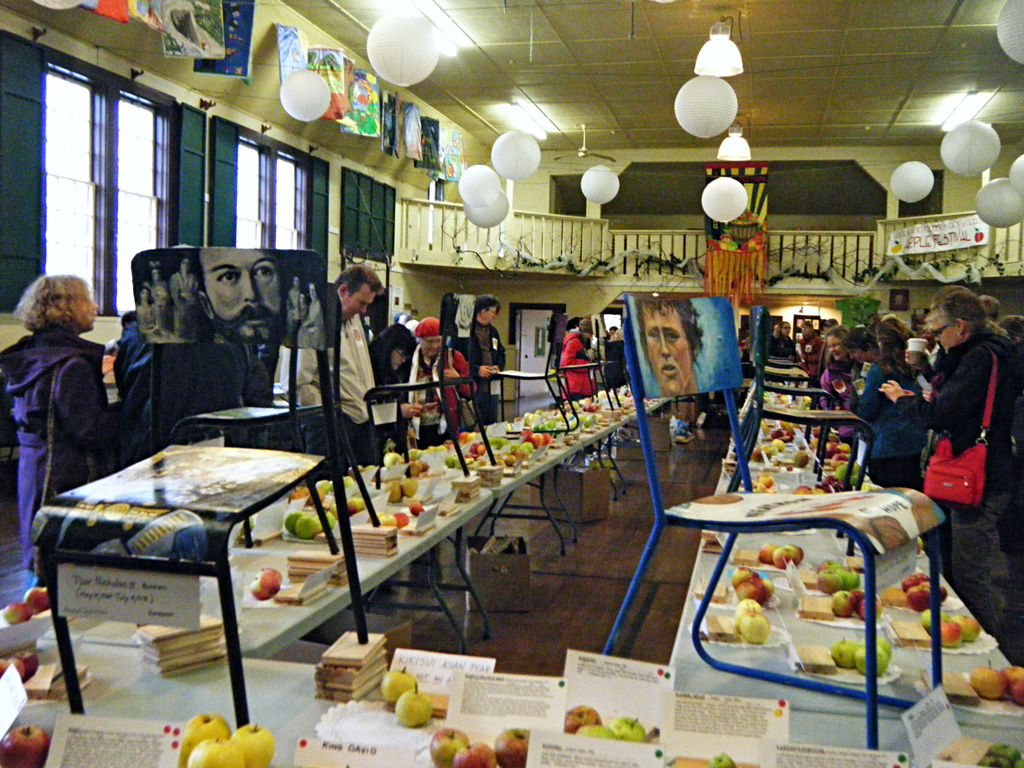 Applefest with Icon chairs, Fulford Hall, Salt Spring Island 2013