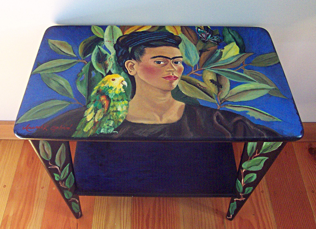 Homage to Frida, Acrylic on table, 2005